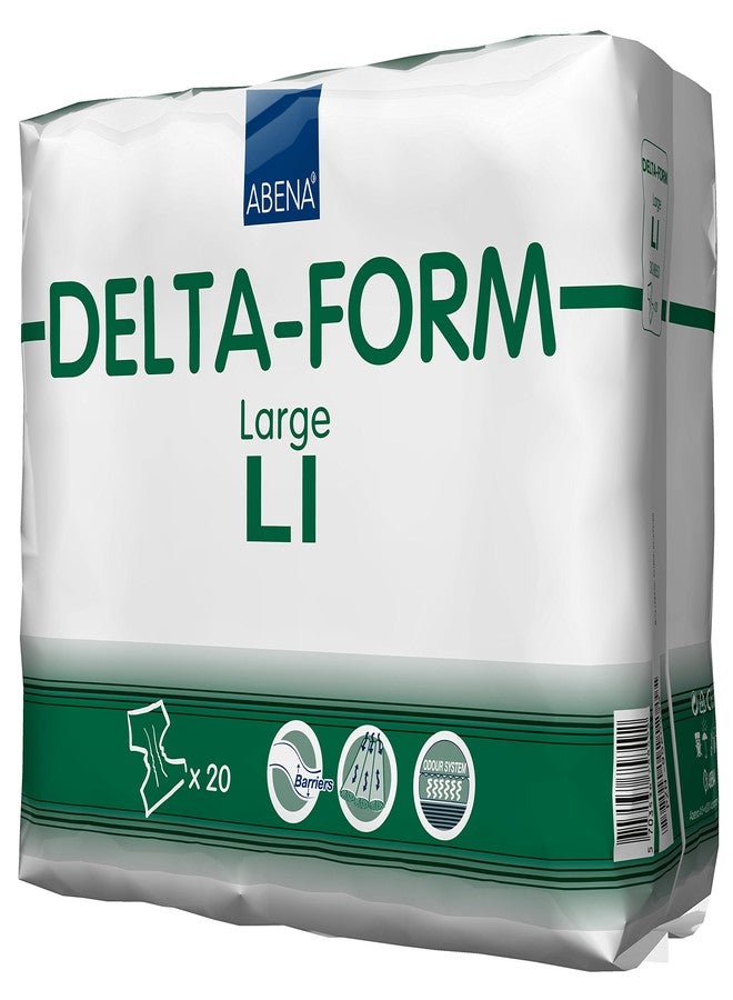 Abena Delta-Form Adult Incontinence Briefs, Level 1, (Small To Large Sizes) Large, 20 Count - Image 3